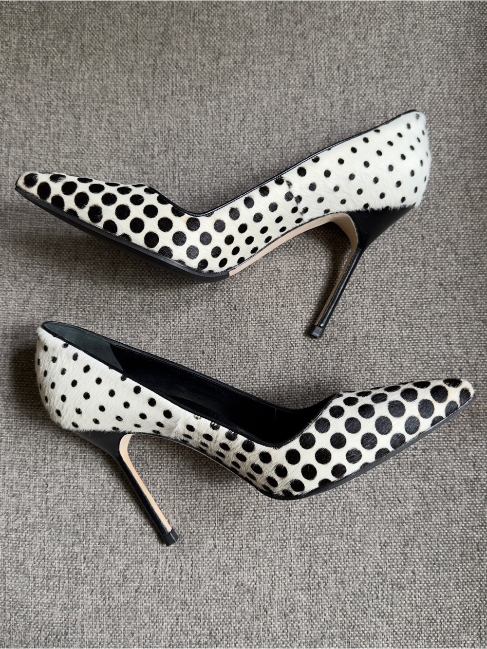 Manolo Blahnik polkadot pony hair heels - Picture 4 of 7
